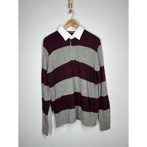 Slate & Stone Rugby Stripe Polo Sweater XL New